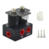 Universal 12V Double Solenoid Valve ชุด Air Ride Suspension Manifold วาล์วนิวเมติกโช้คอัพอุปกรณ์เสริมในรถยนต์