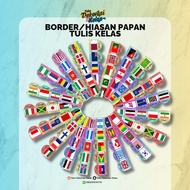WHITEBOARD DECORATIONS | WHITEBOARD BORDER | WORLD COUNTRY FLAG | CLASSBOARD DECORATIONS