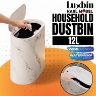 LuxbinTM Dustbin Tong Sampah Bilik Air Trash Can Kitchen Waterproof 13L 16L Bedroom Toilet Tong Samp