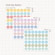 7 Days Circle Color | Pasteru Sticker