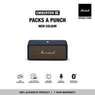 [NEW COLOUR] MARSHALL EMBERTON III MIDNIGHT BLUE - รับประกัน 1 ปี + ส่งฟรีทั่วไทย (ลำโพงบลูทูธ ลำโพง