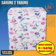 Sarung Mesin Cuci 2 Tabung Bukaan Atas  / Tutup Mesin Cuci 2 Tabung Cover Mesin Cuci 2 Tabung Bukaan