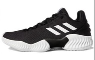 adidas Pro Bounce 2018 Low 低幫 籃球鞋 男款 黑白