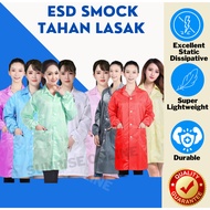 [ORIGINAL] ESD Smock Long Sleeve Antistatic Baju ESD Protection 防静电衣