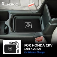 For Honda CRV  2017-2022 Wireless Charger Pad Car USB Wireless Mat Car Fast Charger Dock Pad CRV Acc
