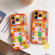 Casing For iPhone 17 Pro Max 16 15 TPU Orange Phone Case Cover 手机壳 Aesthetic Korean Cute