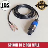 Kabel speaker jack spikon to dual rca