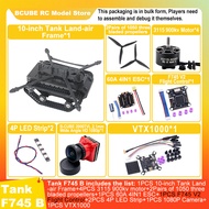 B-CUBE 10-inch Tank Land-air FPV Drone Frame Kit Carbon Fiber Racing Quadcopter Car INAV Beatflight