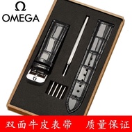 2024✉ CAI-时尚27 Original for-/Omega watch strap for-/Omega for/OMEGA/Diefei OMG Speedmaster Seamaster 300 men's and women's genuine leather watch strap