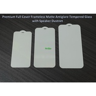 Iphone 12 MINI/12/12 PRO/12 PRO MAX Frameless Matte Antiglare Full Cover Premium Tempered Glass