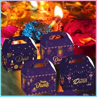 2024 Happy Diwali Gift Boxes Deepavali Candy Handheld Paper Box Party Gift Wrapppers