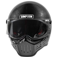 Whn Simpson M30 Bandit Gloss Carbon| Helm Full Face | Helm Classic