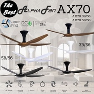 ALPHA AX70 3B 56 INCHES | AX70 5B 56 INCHES DC Motor Ceiling Fan (8 Speed Remote)