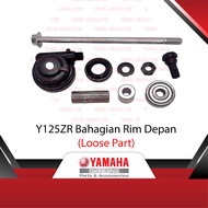 Yamaha Original Y125ZR 135LC V1 V2 V3 V4 V5 V6 V7 Front Wheel Shaft Rim Depan Collar Bush Bearing Oil Seal Nut - SPA