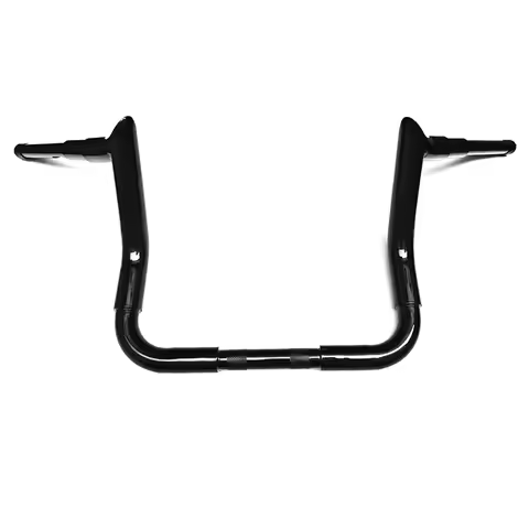 YUNTANMT Gloss black Ape Hanger Handlebar Ape Boom 1.5 inch 12"Rise compatible for Harley Street Gli