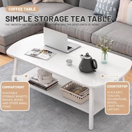 COD 2-Tier Coffee Table Living Room Center Table Coffee Table Wooden Coffee Table Modern Corner Tabl