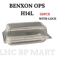 [LHC[ BENXON OPS-H14L DISPOSABLE PLASTIC TRAY WITH LOCK 50PCS