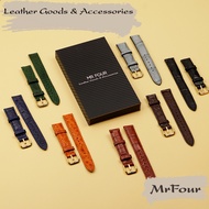 Women's Crocodile Leather Watch Strap + Tool + Buckle Set - Replace Leather Watch Strap at Home | Cr