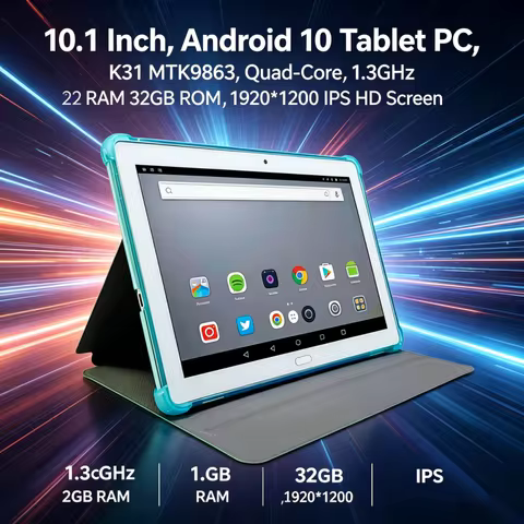 Hot Sales 10.1 INCH RAM 2GB DDR ROM 32GB K31 Android 10 Tablet PC Quad-Core CPU MTK9863 Quad-Core Ty