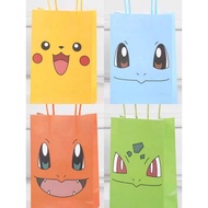 (SG Seller) Pokemon Paper Bag w Handles|Gift Bag Birthday Party Goodie Bag Paper Bags| Children DIY, Christmas Present