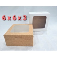 【packing shop] 6″ x 6″ x 3″ Pre-Formed Box - Reversible (20pcs/pack)