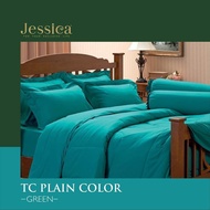 JESSICA(เจสสิก้า) ชุดเครื่องนอน(6/5/) สีพื้น ผ้าปูที่นอน ลิขสิทธิ์แท้100%