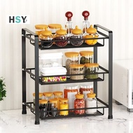HSY 2/3 Tiers Kitchen Condiments Organizer Spice Rack