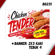 SET BANNER DAN BUNTING CHICKEN TENDER