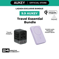 9.9 Aukey Travel Essentials Bundle (Travel Adapter + 10K Magsafe Powerbank)