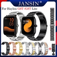 สาย Haylou GST Lite สายนาฬิกา สายรัดสแตนเลสของ Haylou GST อุปกรณ์เสริมสมาร์ทวอทช์ สายโลหะ