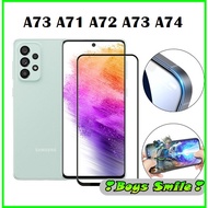 Full screen tempered glass for Samsung A73 5G A71 A72 A73 A74 prevents screen scratches