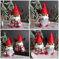 🎄🎅2pcs Christmas Gnome Lovely Christmas Ornament Showcase Gnome Doll Decor