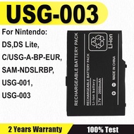 Brand-New 2000mAh Battery For Nintendo:DS,DS Lite,C/USG-A-BP-EUR,SAM-NDSLRBP,USG-001,USG-003,--850mA
