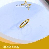 Elok Rattan Lidi Split Gold Ring - 16K Grain - Weight 0.55gr - Size 24 - 01/09/26 - (MM)