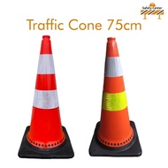 Traffic Cone 75cm Safety Traffic Cone Rubber 75 cm Traffic Cone/ Lintas