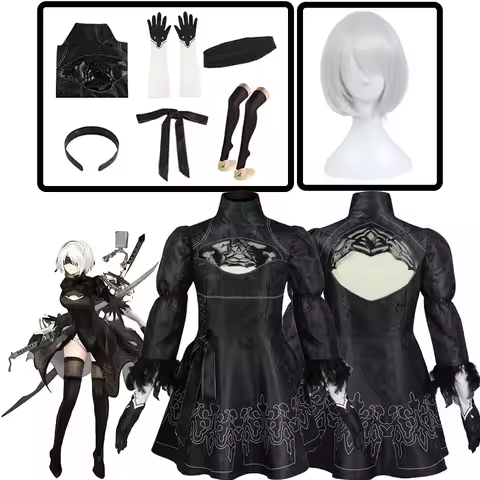 Nier 2b Cosplay Nier Automata Yorha Cosplay YoRHa No. 2 Type B Costume Anime Women Dress Fancy Hallo