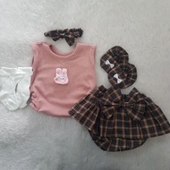 Baby clothes Little Bear Bloomer SetGirl baju baby girl newborn 0 3 month baju baby girl 6-12 month