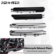Motorcycle Black/Chrome Exhuast Mufflers Shortshots Exhaust Pipes For Harley Sportster XL 48 72 883 
