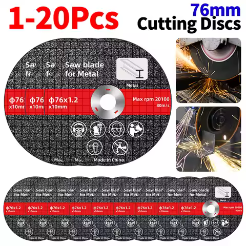 1-20Pcs Metal Cutting Discs 76mm Cut Off Circle Wheels Blades Sanding Grinding Angle Grinder Accesso
