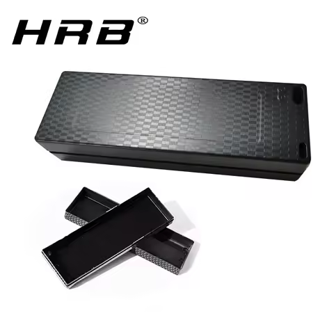 3S 4S lipo battery box Carbon Fiber Hard Case Orange Black Sheath Banana Hardcase For Lipo Battery A