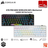 Corsair K70 PRO MINI WIRELESS 60% Mechanical CHERRY MX RED Linear Switch Keyboard - Black/White
