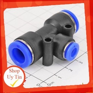 [3 Pieces]- PEG10-6 T-Tube Pneumatic Connector 6mm to 10 - 10mm Giang Tech Hub
