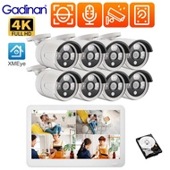 Gadinan Xmeye Face Detection Security 11.6 Inch Lcd Screen 4ch 8ch Network Video Recorder Cctv Nvr K