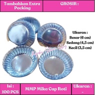 (100 Pcs) Mika Cup Roti Besar / Sedang / Kecil | Mika Cup Saus / Cup Mochi