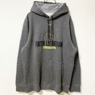 古著 UNDER ARMOUR 長袖標誌印花連帽衫，灰色，M 碼