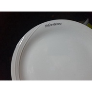 YSL Yves Saint Laurent Plate with Side Gold Accent by Yamaka Japan