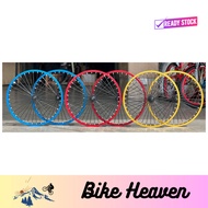 20" RIM Alloy with Attractive CANDY Color WheelSet (SEPASANG@ONE PAIR) LAJAK| Basikal Budak |BMX