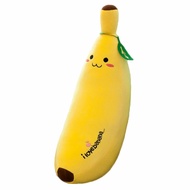 Banana Plush Pillow Stuffed Banana Plushie Cute Fruit Toy for Kids, 13.7 inch