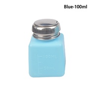 BK 100 200 250ML Liquid Alcohol Press Antistatic Nail Polish Remove Dispenser Cleaner Pumping Refillable Bottle Holder Salon Makeup