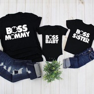 Boss Baby Family Shirts Mommy and Kids Matching Boss Shirts Baby Announcement Shirts Boss Mommy Body